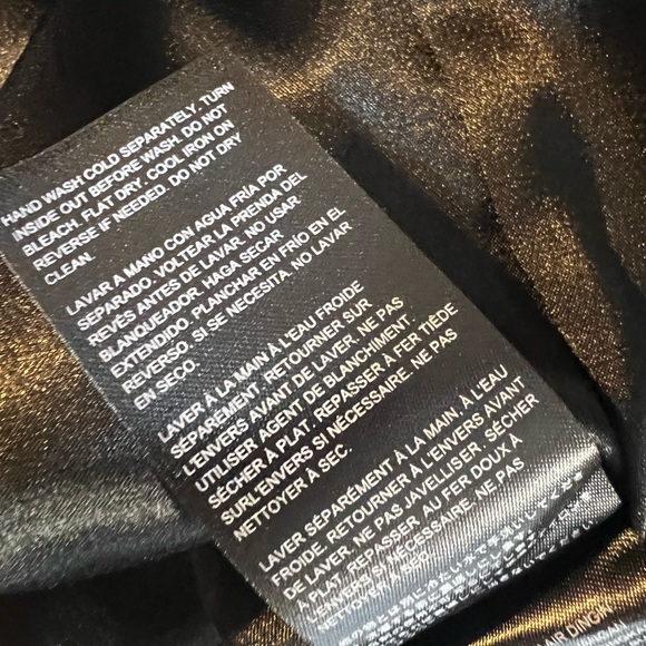 Bebe NWT $169 Women's 2 Gold Scallop Lace Metallic Sheath Cocktail Party Dress - Picture 10 of 11